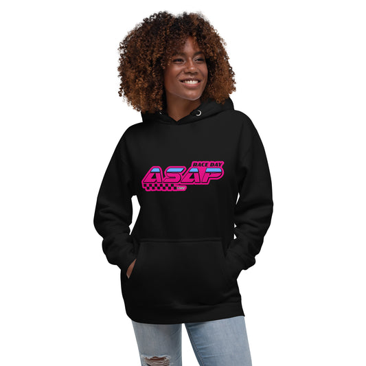 Sudadera con gorro unisex "Race Day ASAP" Pink