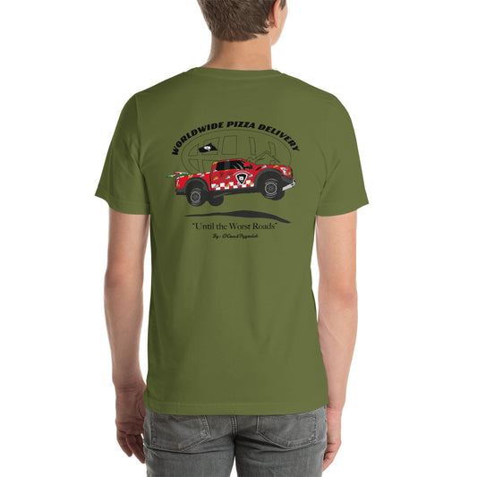 Camiseta unisex Ford F150 Raptor "WorldWide Pizza Delivery"