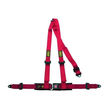 comprar arnes 3 puntos omp rojo