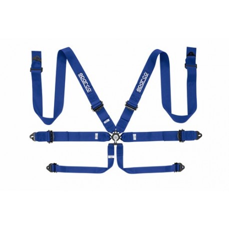 comprar arnes 6 puntos aluminio sparco azul