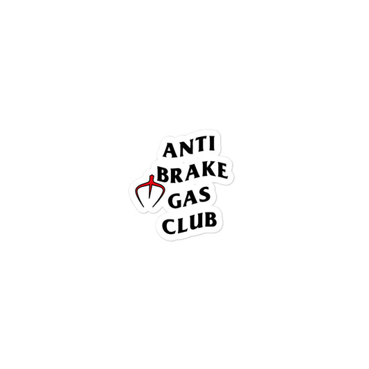 Anti-bubble stickers "Anti Brake Gas Club"