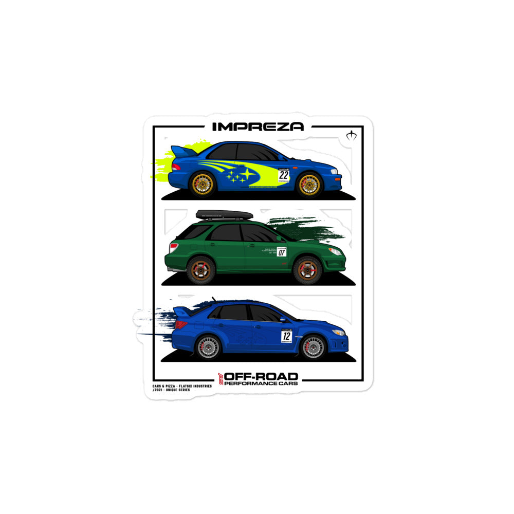 Anti-bubble stickers Impreza Off-Road Performance Cars