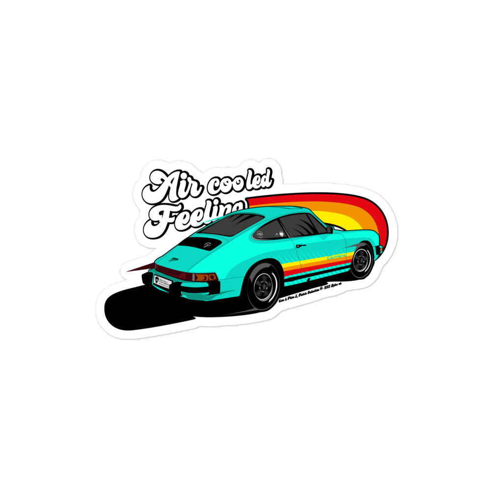 Die cut stickers 930 "Air Cooled Feeling"