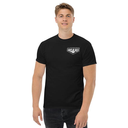 Camiseta unisex Tag "Cars&Pizza Club" Logo Black
