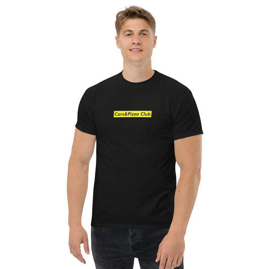 Camiseta unisex Cars&Pizza Club "BoxLogo" Yellow
