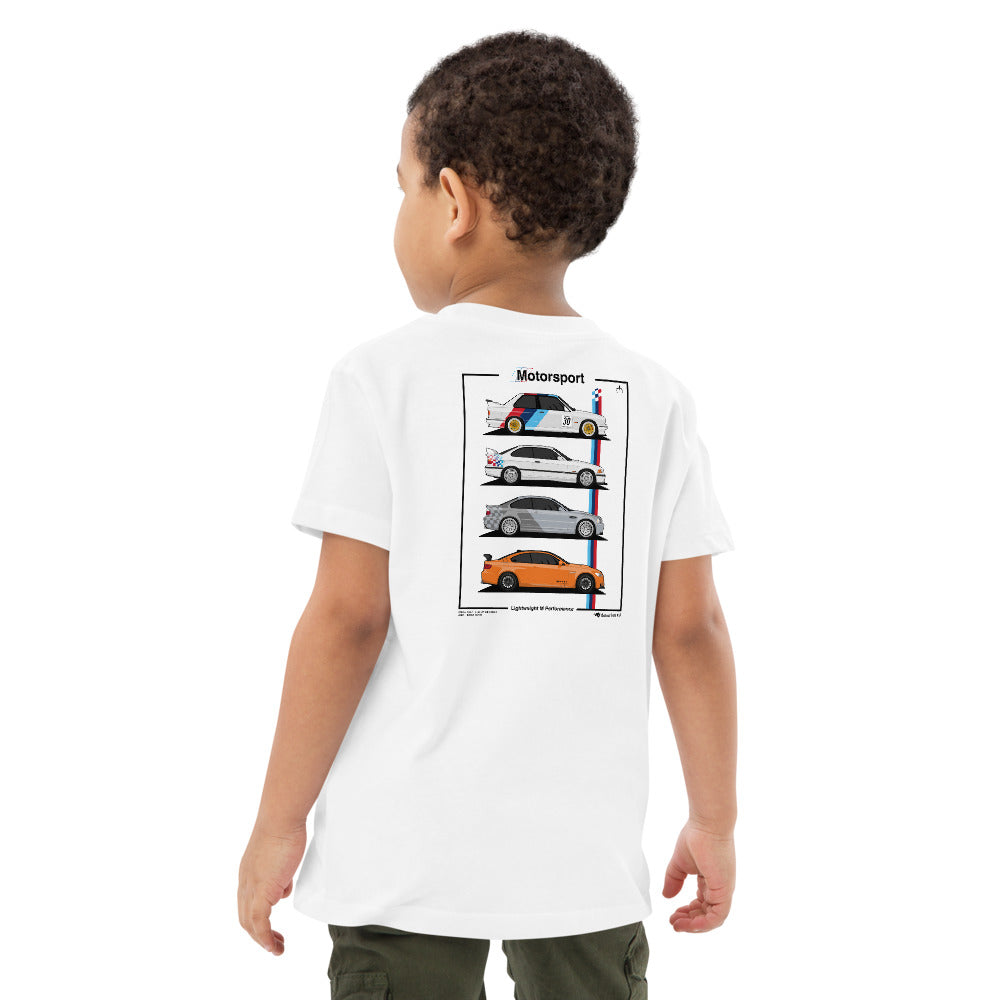 Unisex Kids T-shirt BMW M3 Generation | Cars&Pizza Club