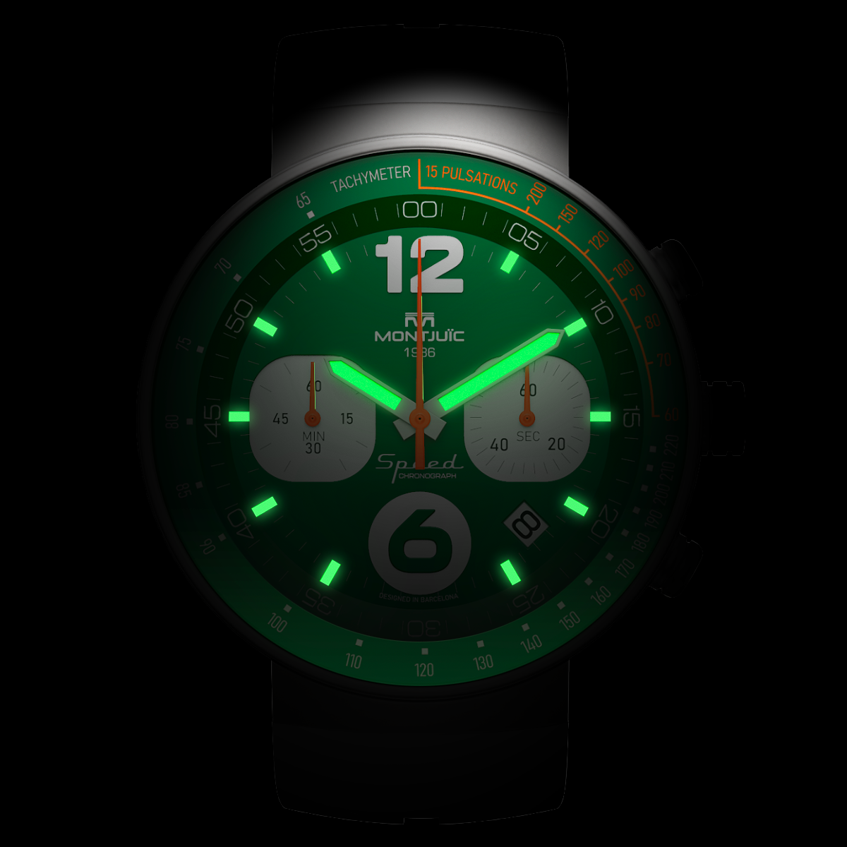 Reloj Montjuic Speed Chrono Verde