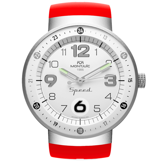 Reloj Montjuic Speed Blanco