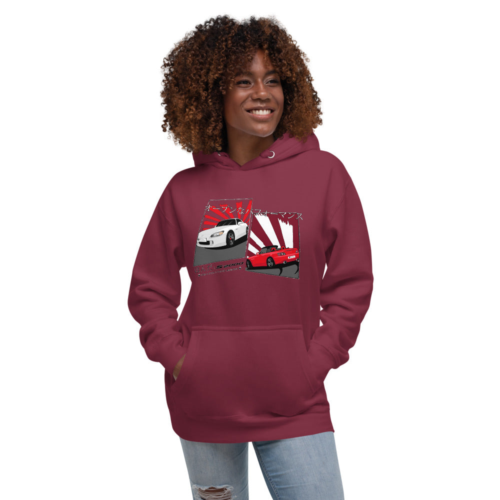 Honda S2000 Unisex Hoodie Cars Pizza Club