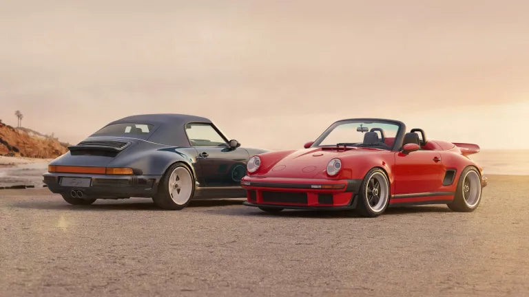 Singer reimagina el 911 Cabrio con faros antiniebla escamoteables de inspiración clásica