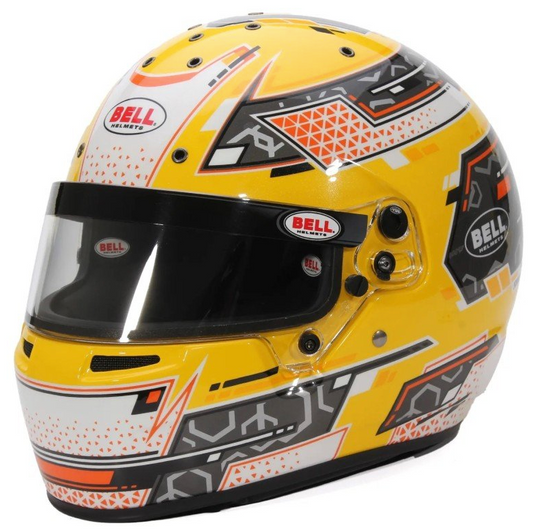CASCO BELL RS7-K AMARILLO STAMINA | Casco karting competición FIA ultraligero