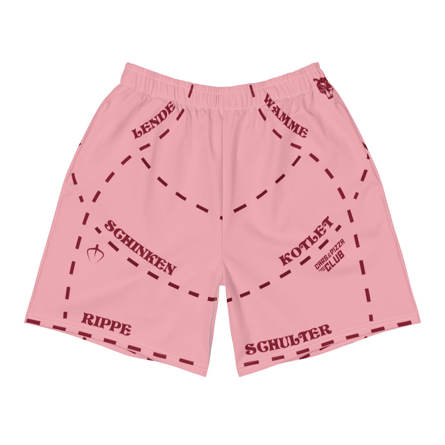 Pantalones cortos unisex Cars&Pizza Club. "PinkPig Livery"