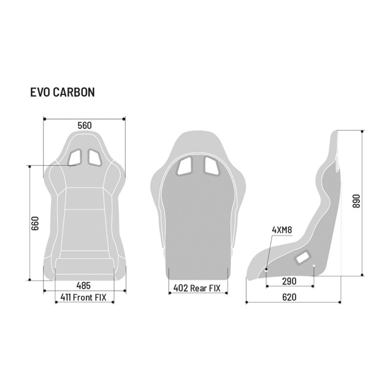 SPARCO EVO CARBON BLACK SEAT