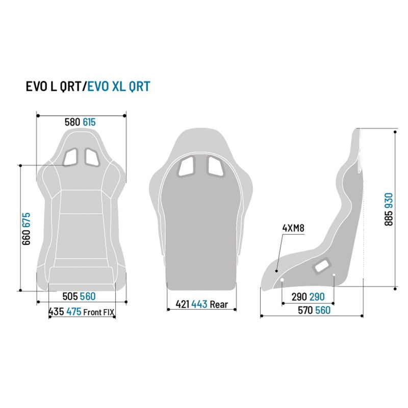 EVO QRT X BLACK SEAT