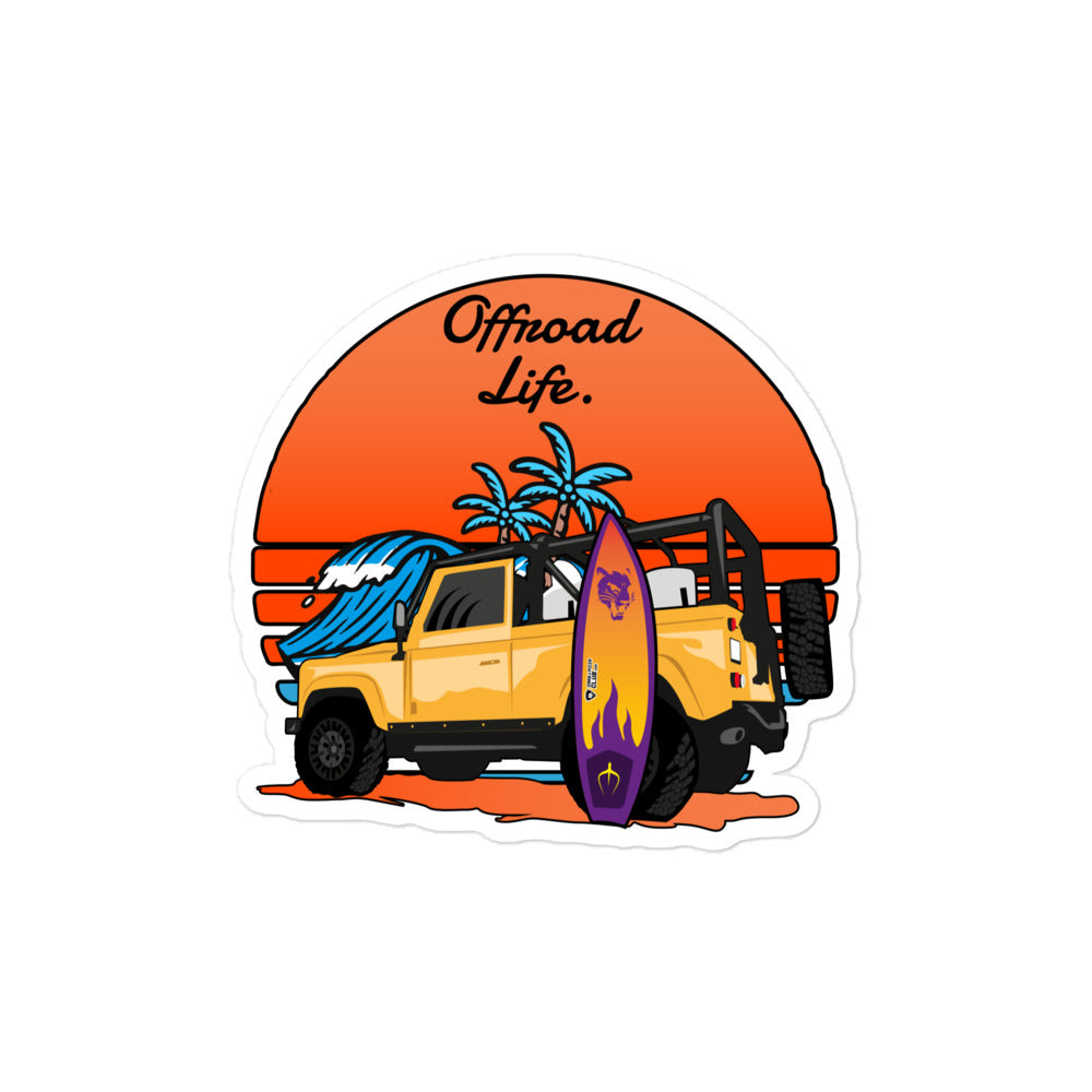 Land Rover Defender Die-Cut Stickers "Offroad Life"