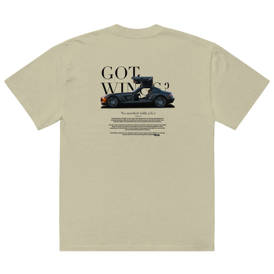 Camiseta unisex oversize Mercedes Benz SLS Gullwing