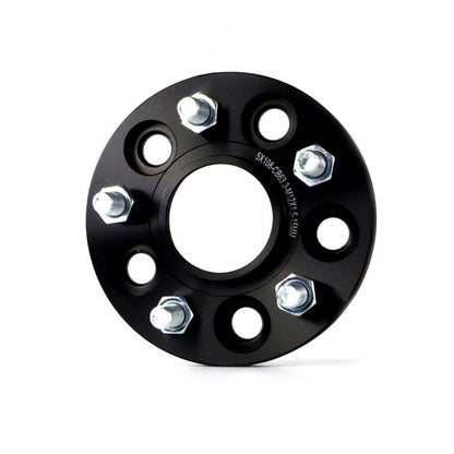 OMP SPEED SPACER SET DOUBLE CENTERING/Double FIXING 5X108/5X108 BUSHING 63.3 WIDTH 15MM M12X1.5 BLACK COLOR
