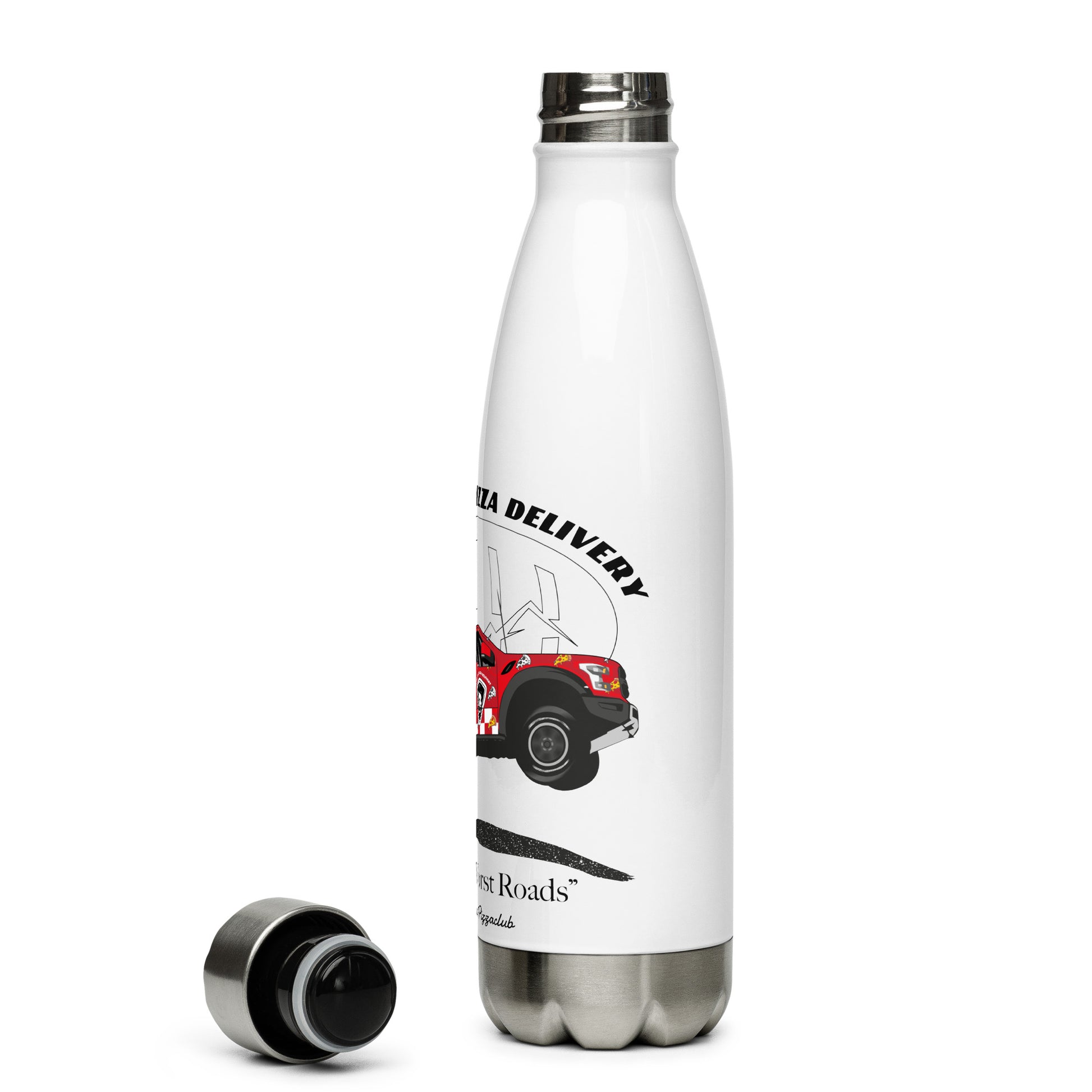 Botella de agua de acero inoxidable Ford F150 Raptor "WorldWide Pizza Delivery"