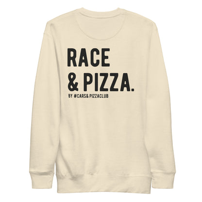 Unisex sweatshirt without hat Cars&amp;Pizza (Race&amp;Pizza)