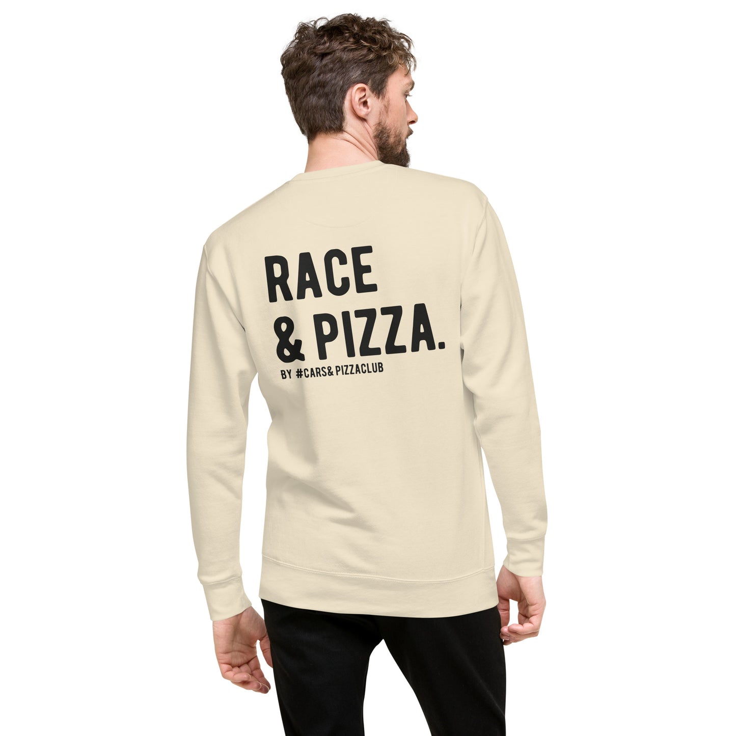 Unisex sweatshirt without hat Cars&amp;Pizza (Race&amp;Pizza)