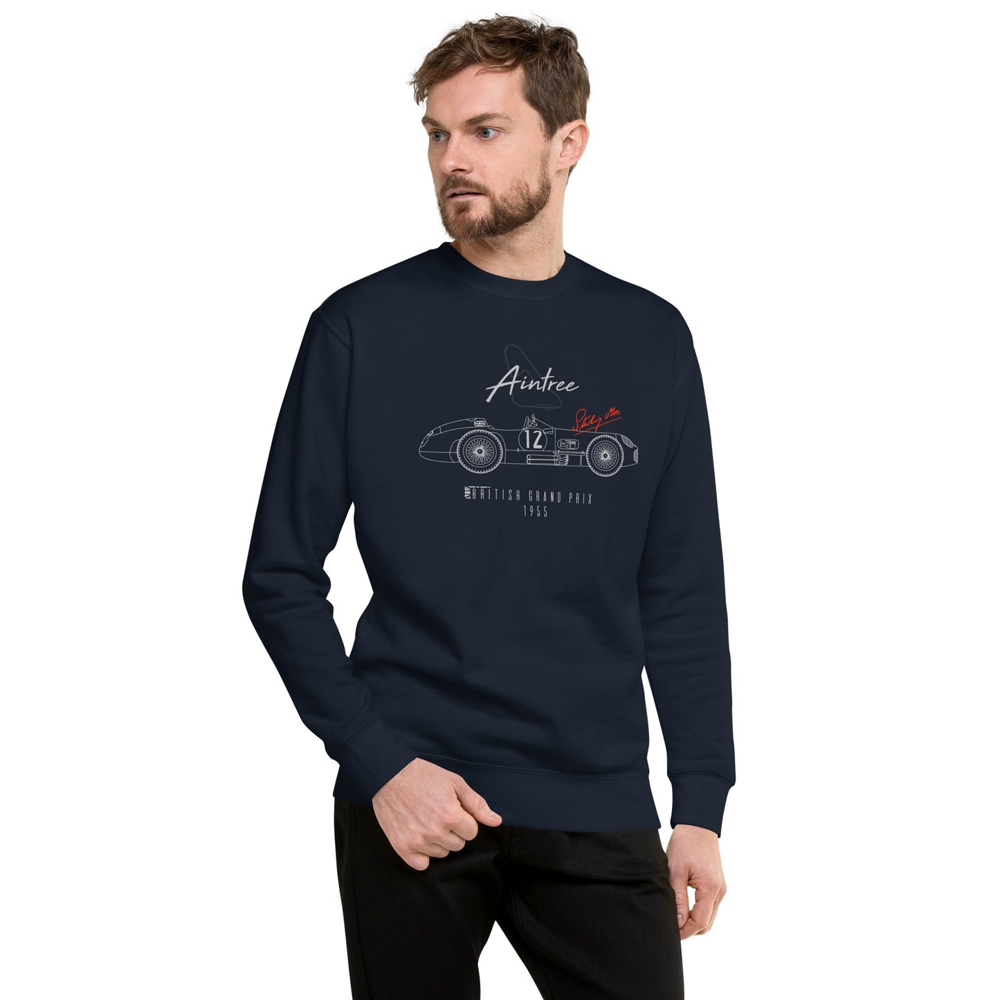 Stirling Moss Mercedes-Benz "Aintree 1955" Unisex Sweatshirt