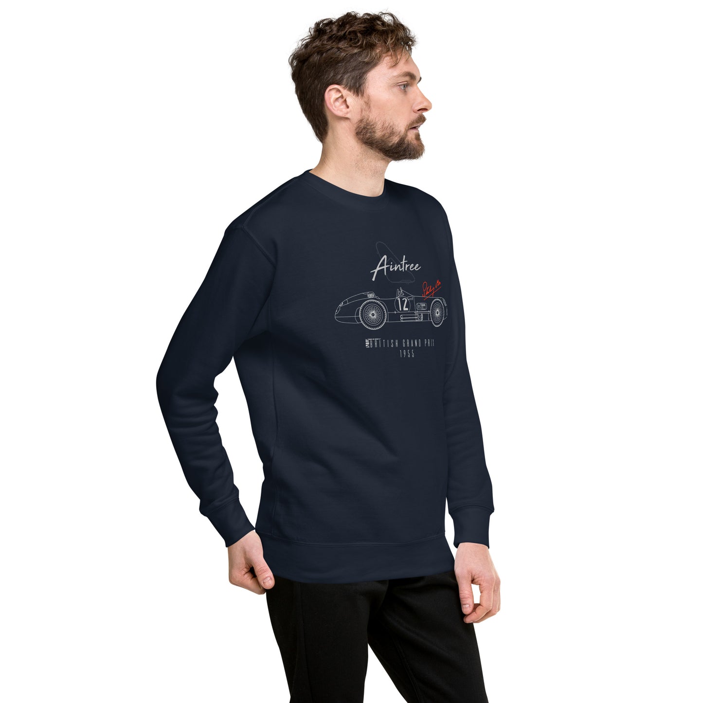 Stirling Moss Mercedes-Benz "Aintree 1955" Unisex Sweatshirt