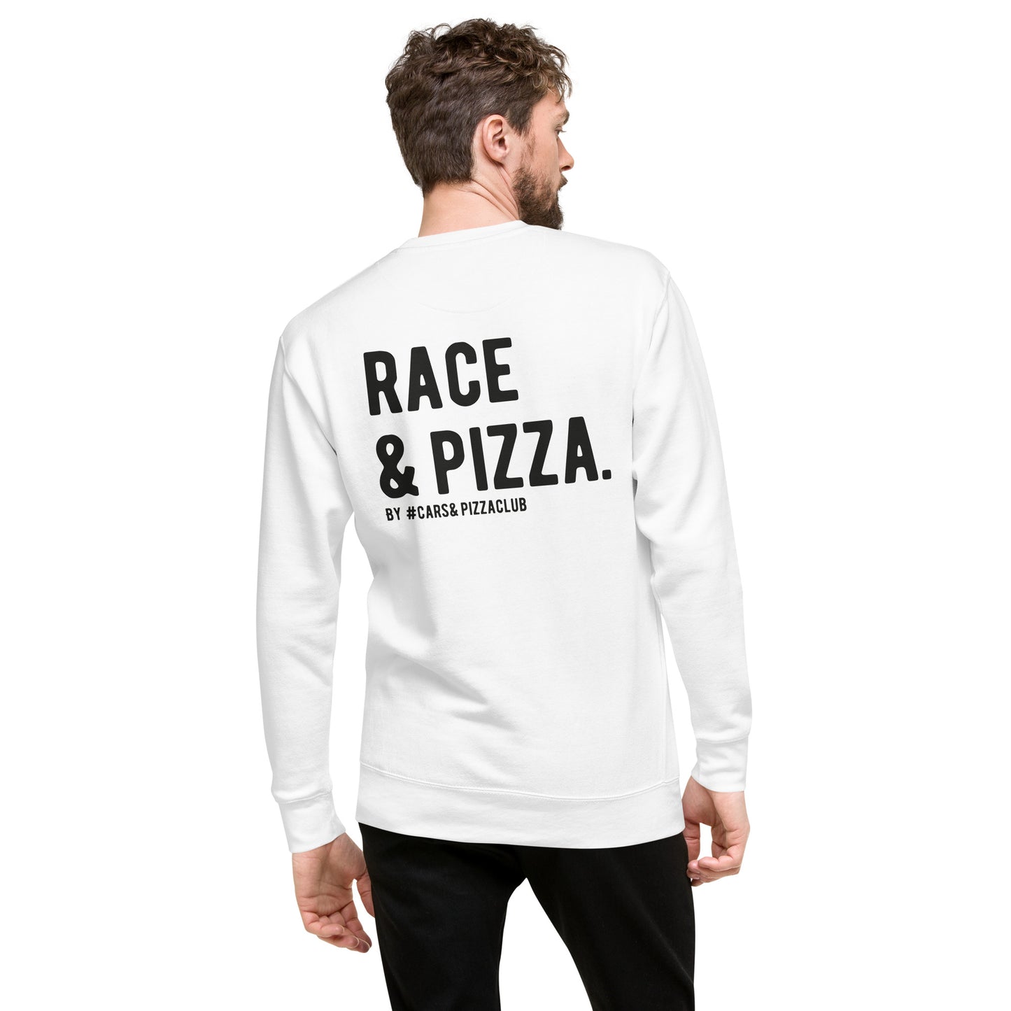 Unisex sweatshirt without hat Cars&amp;Pizza (Race&amp;Pizza)