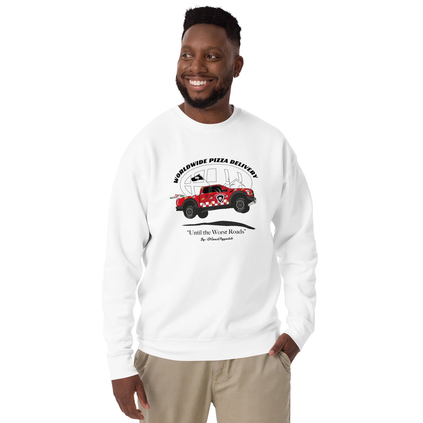 Ford F150 Raptor "WorldWide Pizza Delivery" Unisex Sweatshirt
