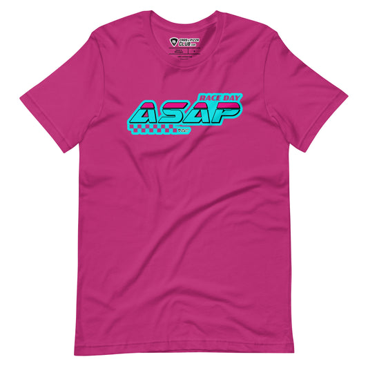 "Race Day ASAP" Blue Unisex T-Shirt