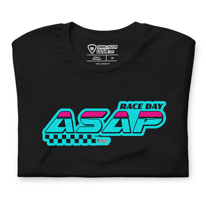 "Race Day ASAP" Blue Unisex T-Shirt