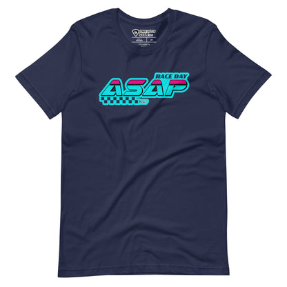 "Race Day ASAP" Blue Unisex T-Shirt