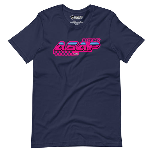 Camiseta unisex "Race Day ASAP" Pink