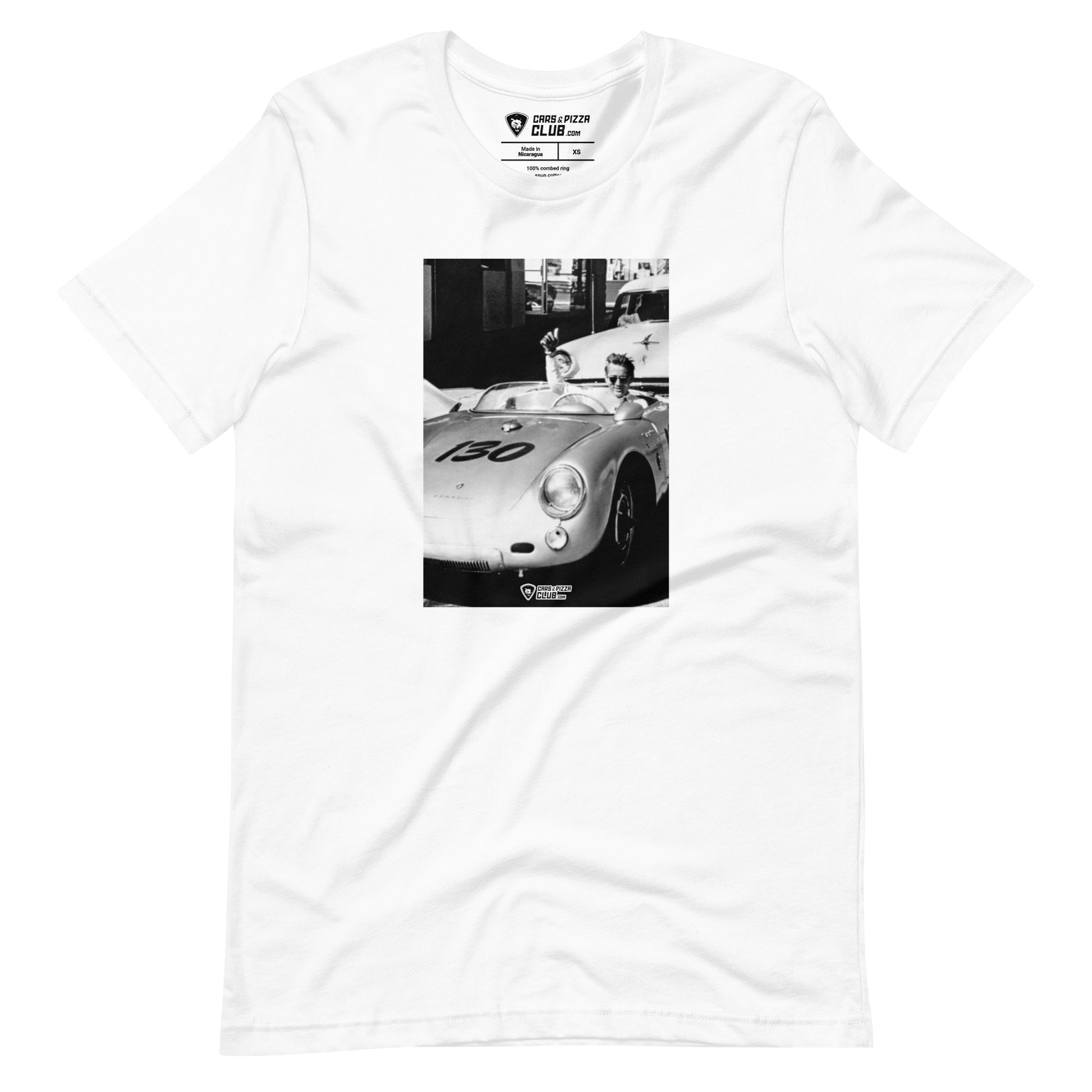 Camiseta James Dean y el Porsche 550