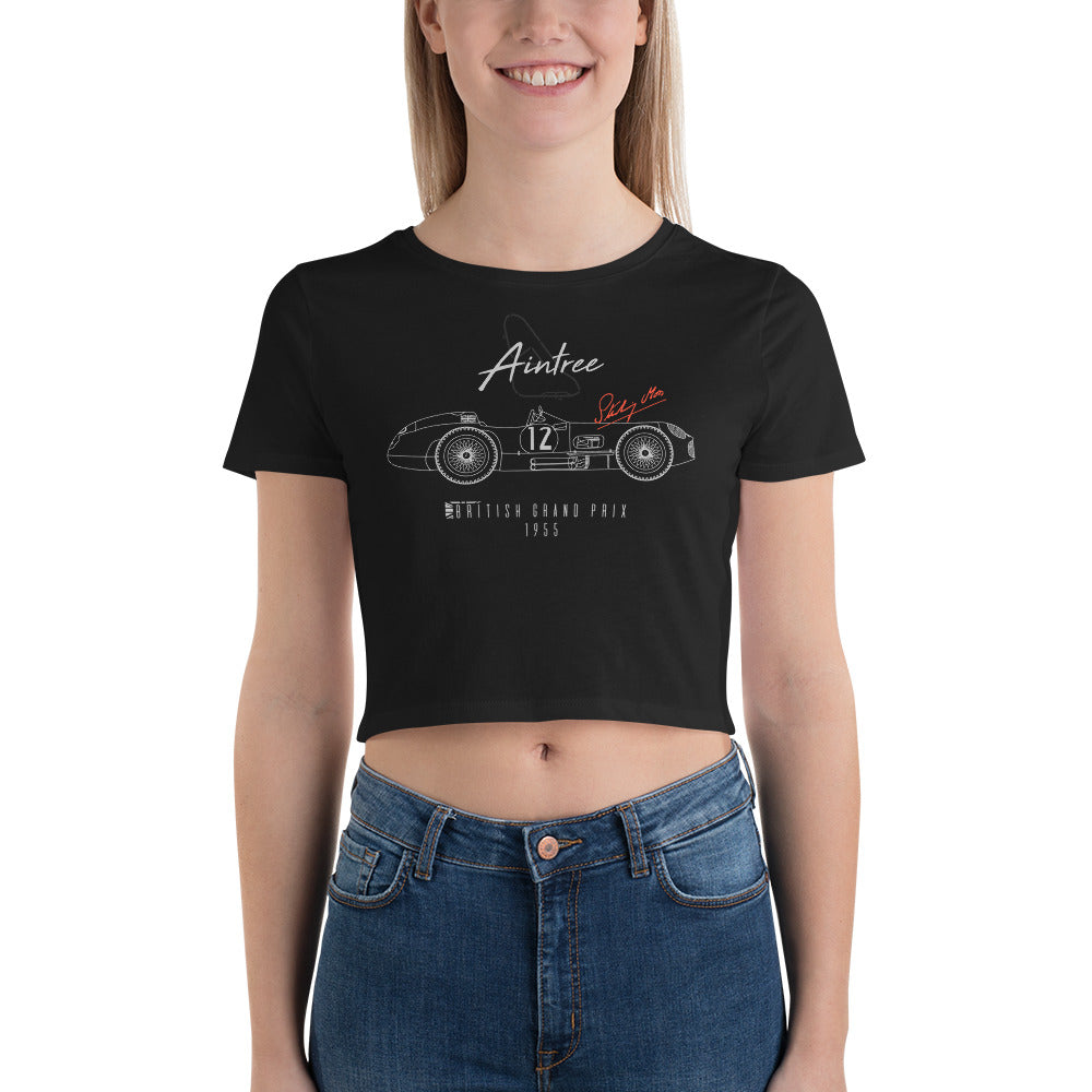 Camiseta Crop Top Stirling Moss Mercedes-Benz "Aintree 1955"