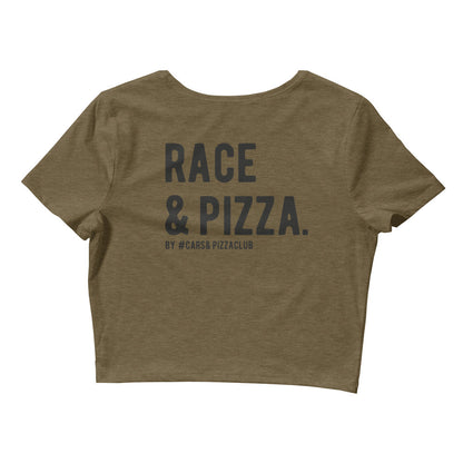 Cars&amp;Pizza Crop Top T-shirt (Race&amp;Pizza)