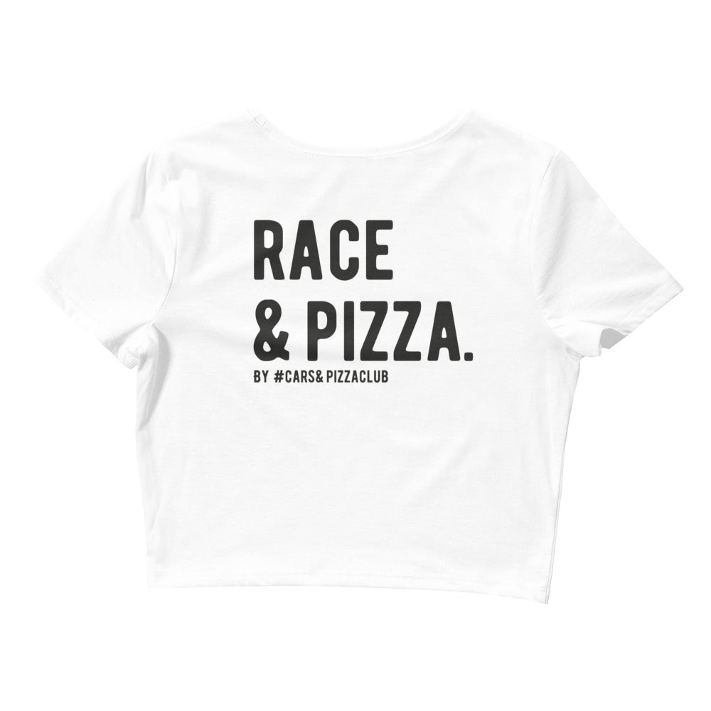 Cars&amp;Pizza Crop Top T-shirt (Race&amp;Pizza)