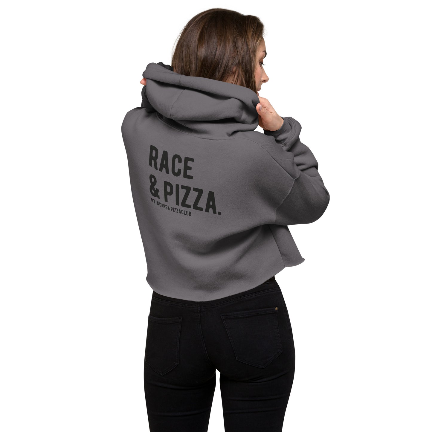 Cars&amp;Pizza Crop Top Sweatshirt (Race&amp;Pizza)