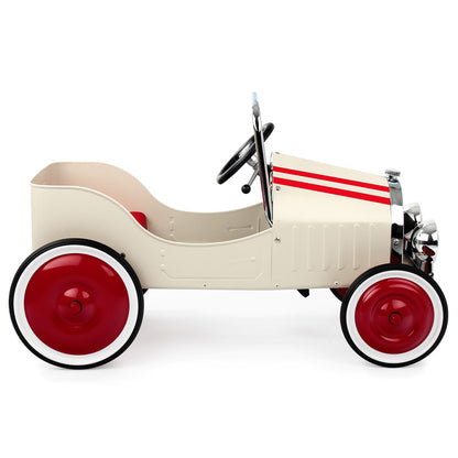 White Classic Pedal Car