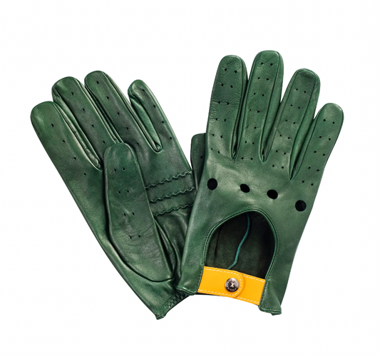 Leather gloves "Drive With Your Heart"