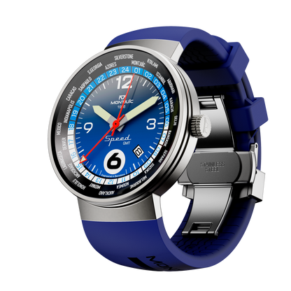 Montjuic GMT Blue Watch