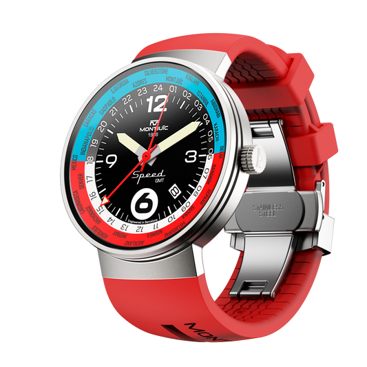 Reloj Montjuic GMT Rojo