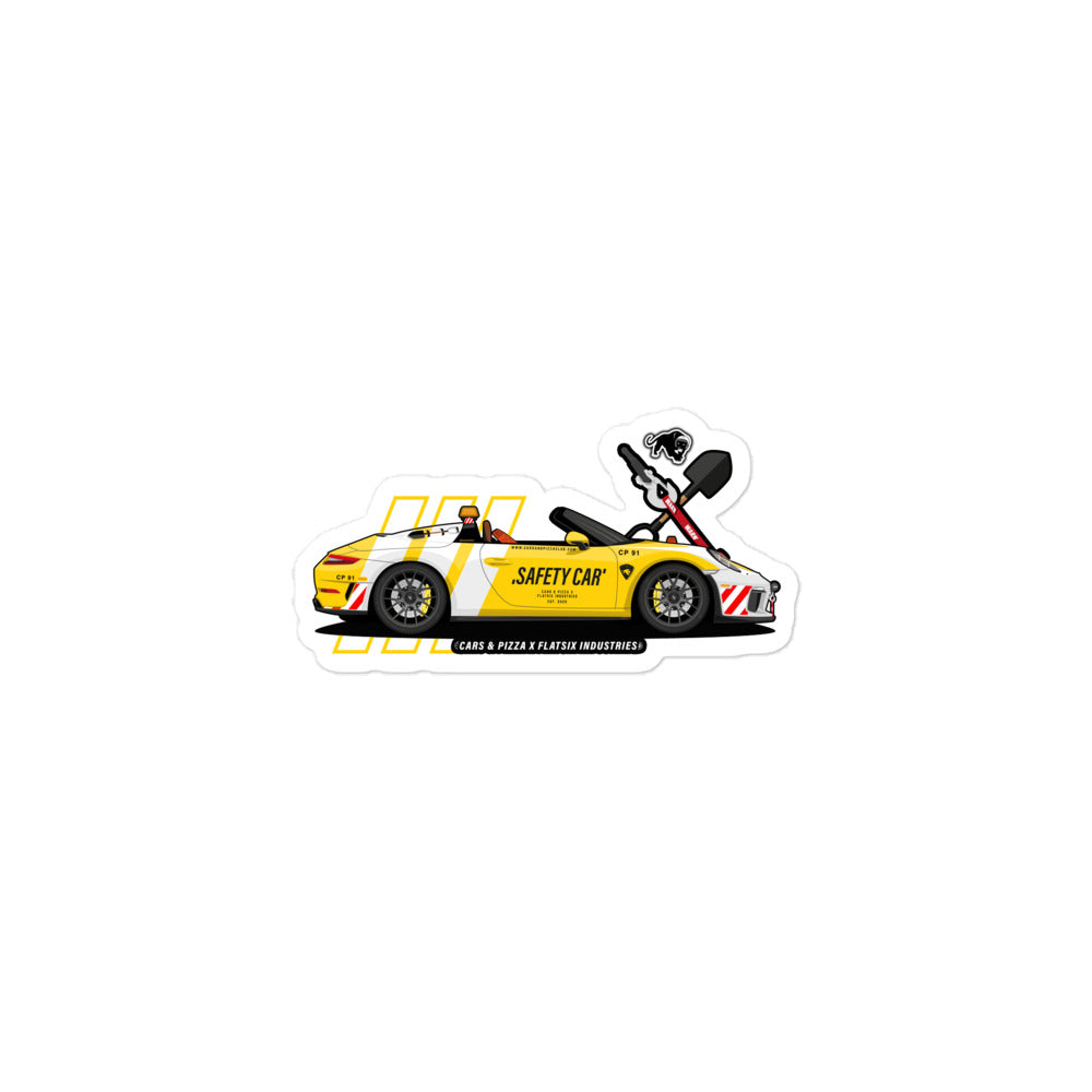 Anti-bubble stickers Speedster Safety Cars&amp;Pizza Club