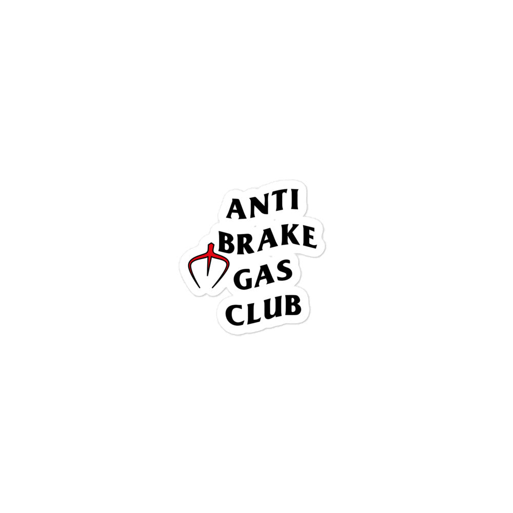 Anti-bubble stickers "Anti Brake Gas Club"
