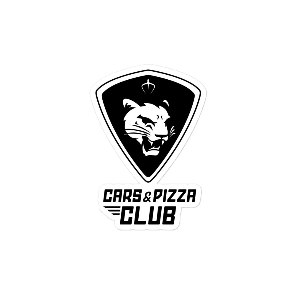 Die-cut stickers "Cars&amp;Pizza Club" New Logo