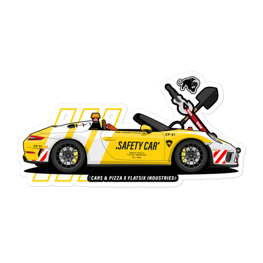 Anti-bubble stickers Speedster Safety Cars&Pizza Club