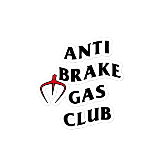 Pegatinas antiburbujas "Anti Brake Gas Club"