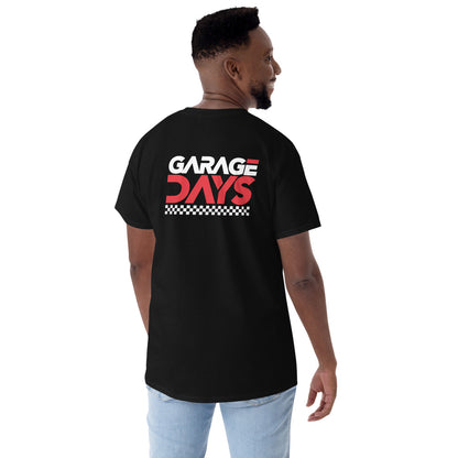 Unisex T-shirt "Garage Days" by Dani Cuadrado Black