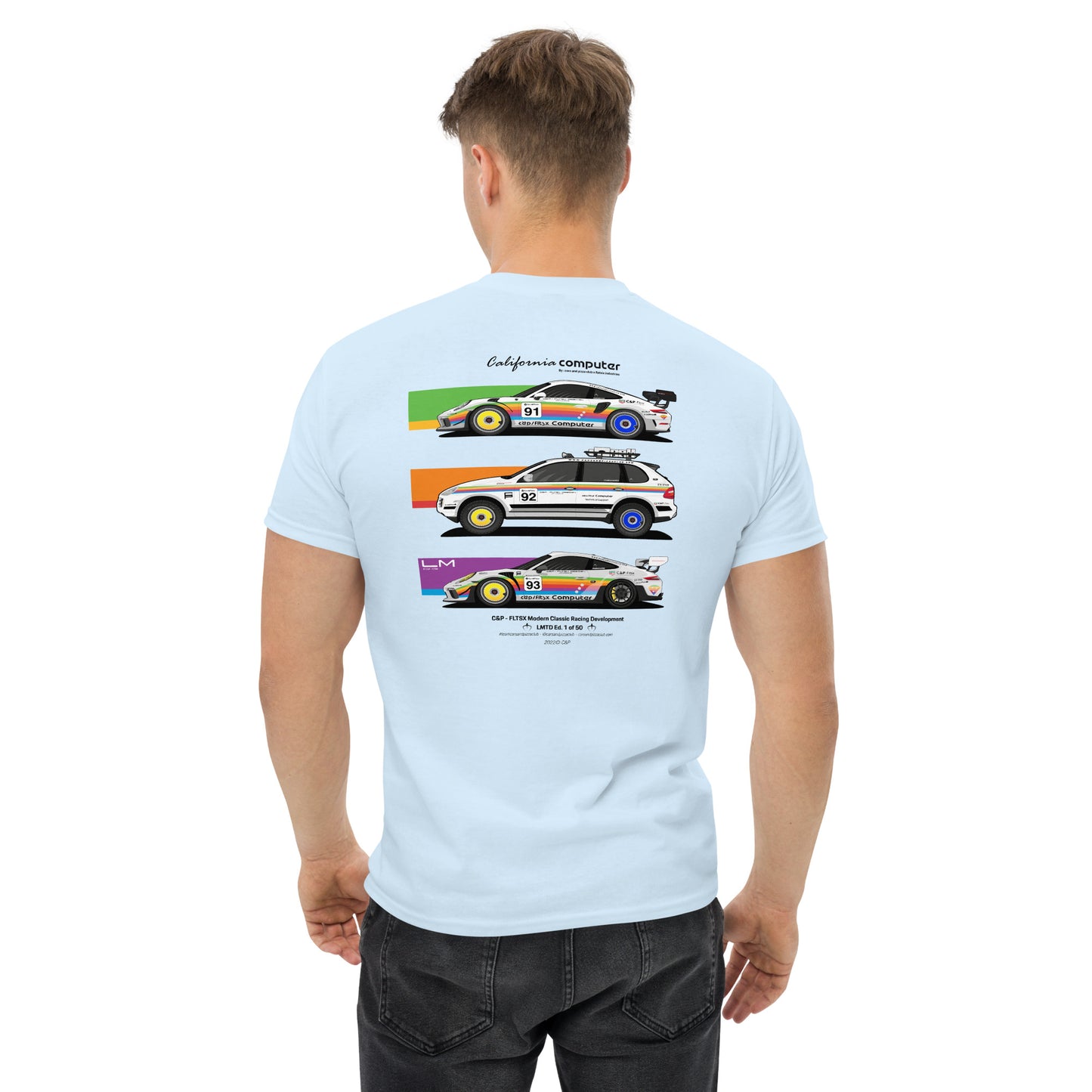 Rainbow "Cars&amp;Pizza Edition 1" Exclusive series only 50 units unisex t-shirt.