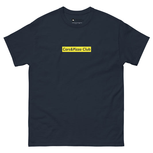 Camiseta unisex Cars&Pizza Club "BoxLogo" Yellow