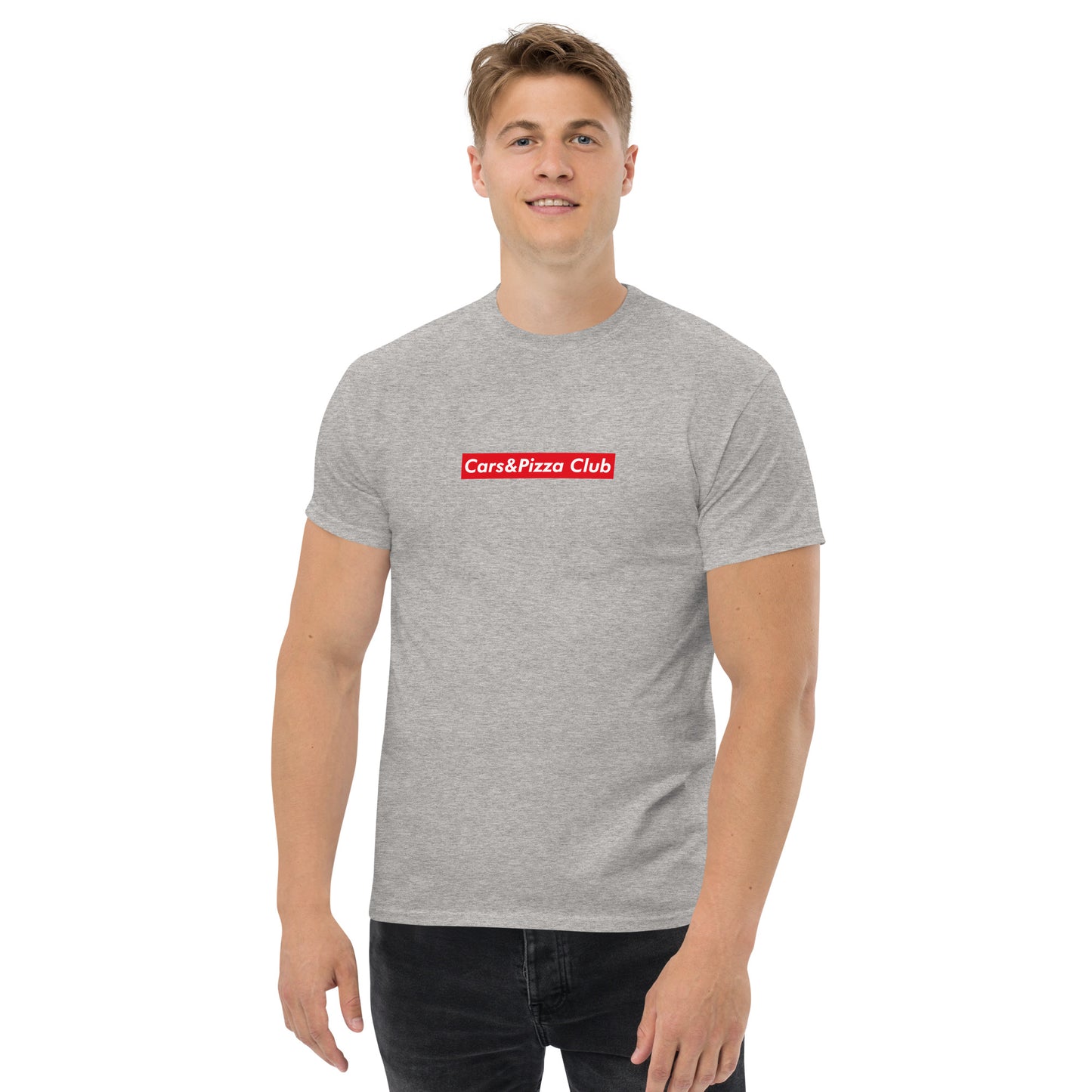 Camiseta unisex Cars&Pizza Club "BoxLogo" Red